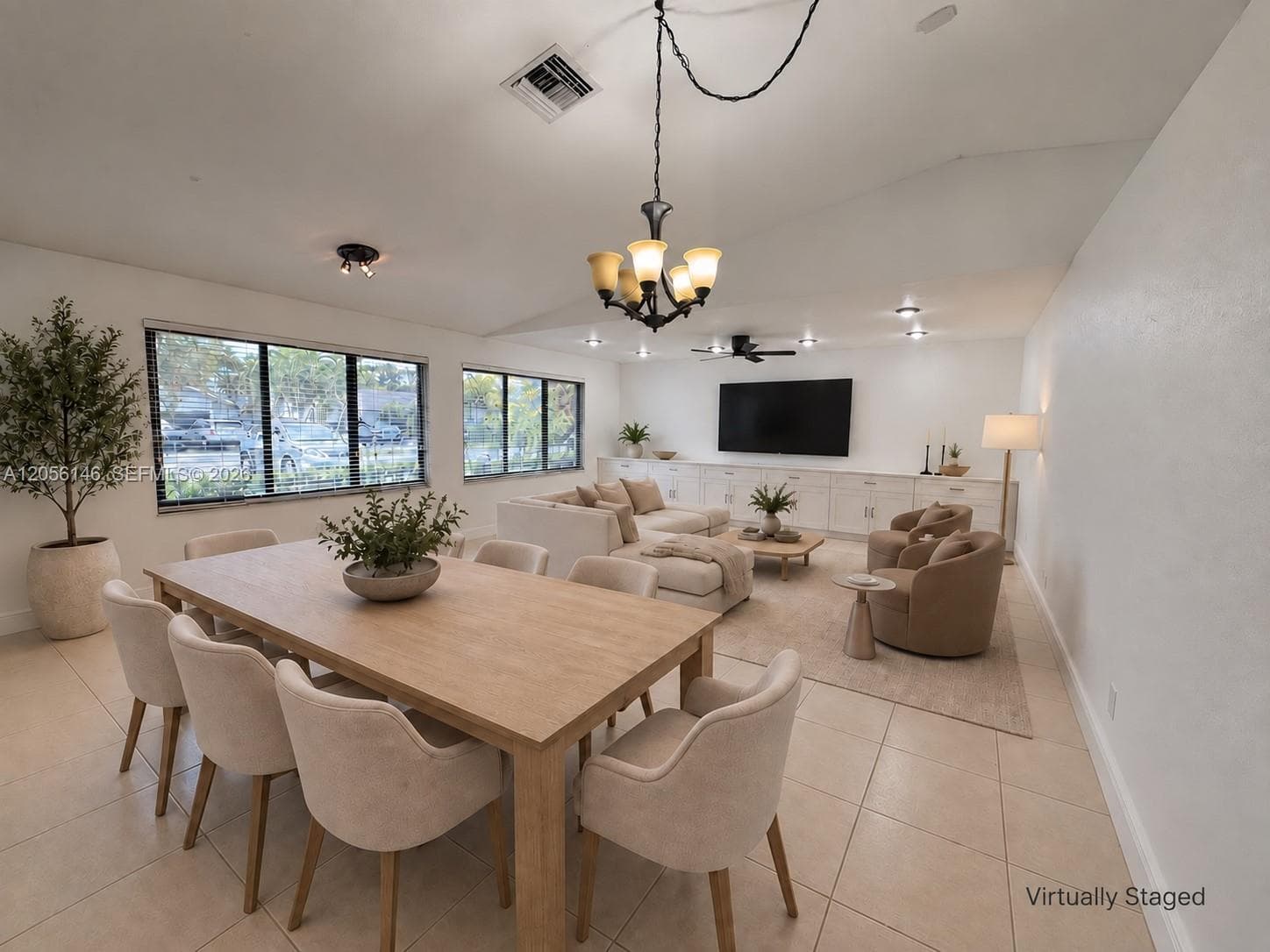 Dining/Living Room - Virtually Staged