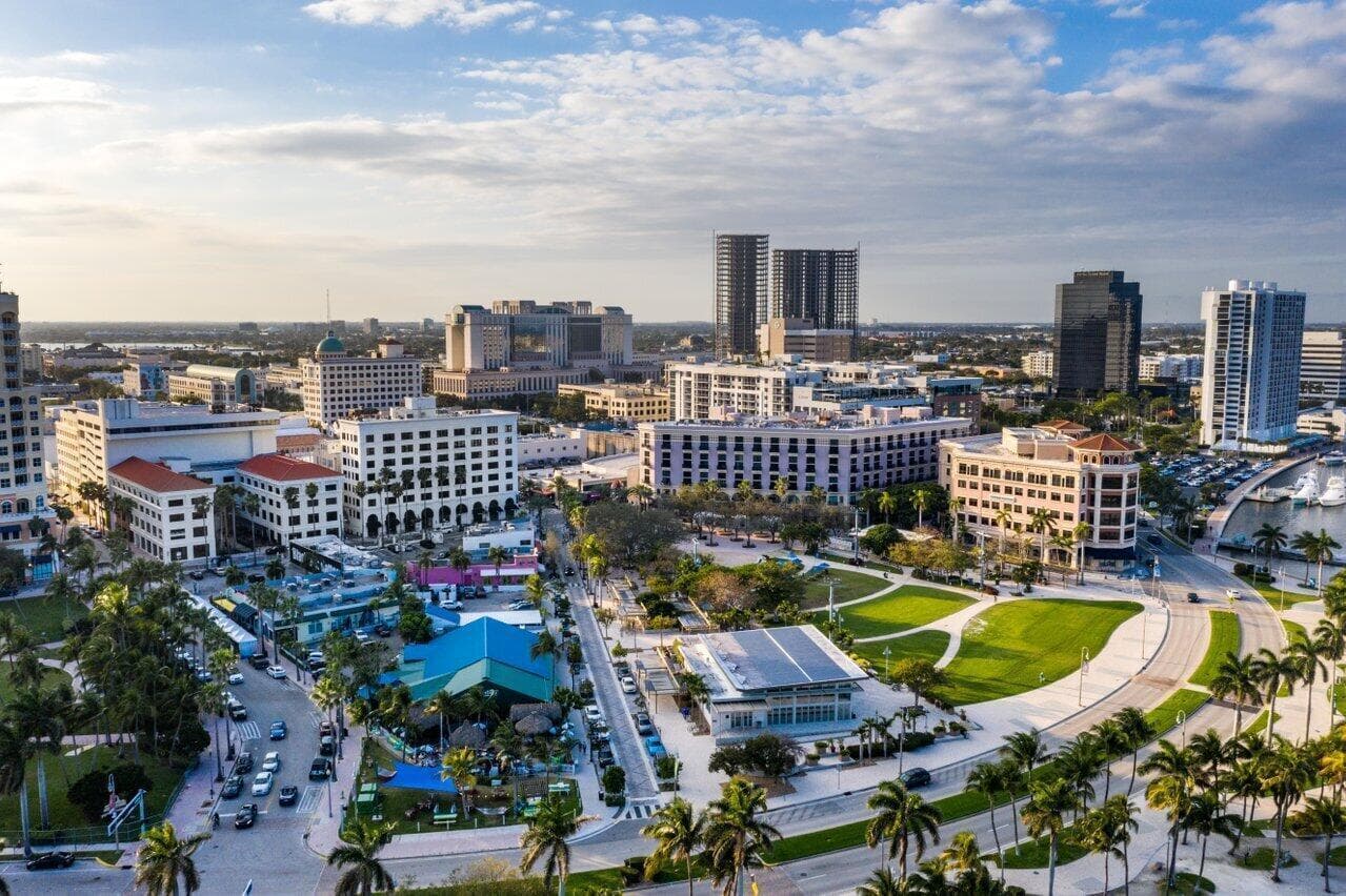 Downtown WPB City Skyline