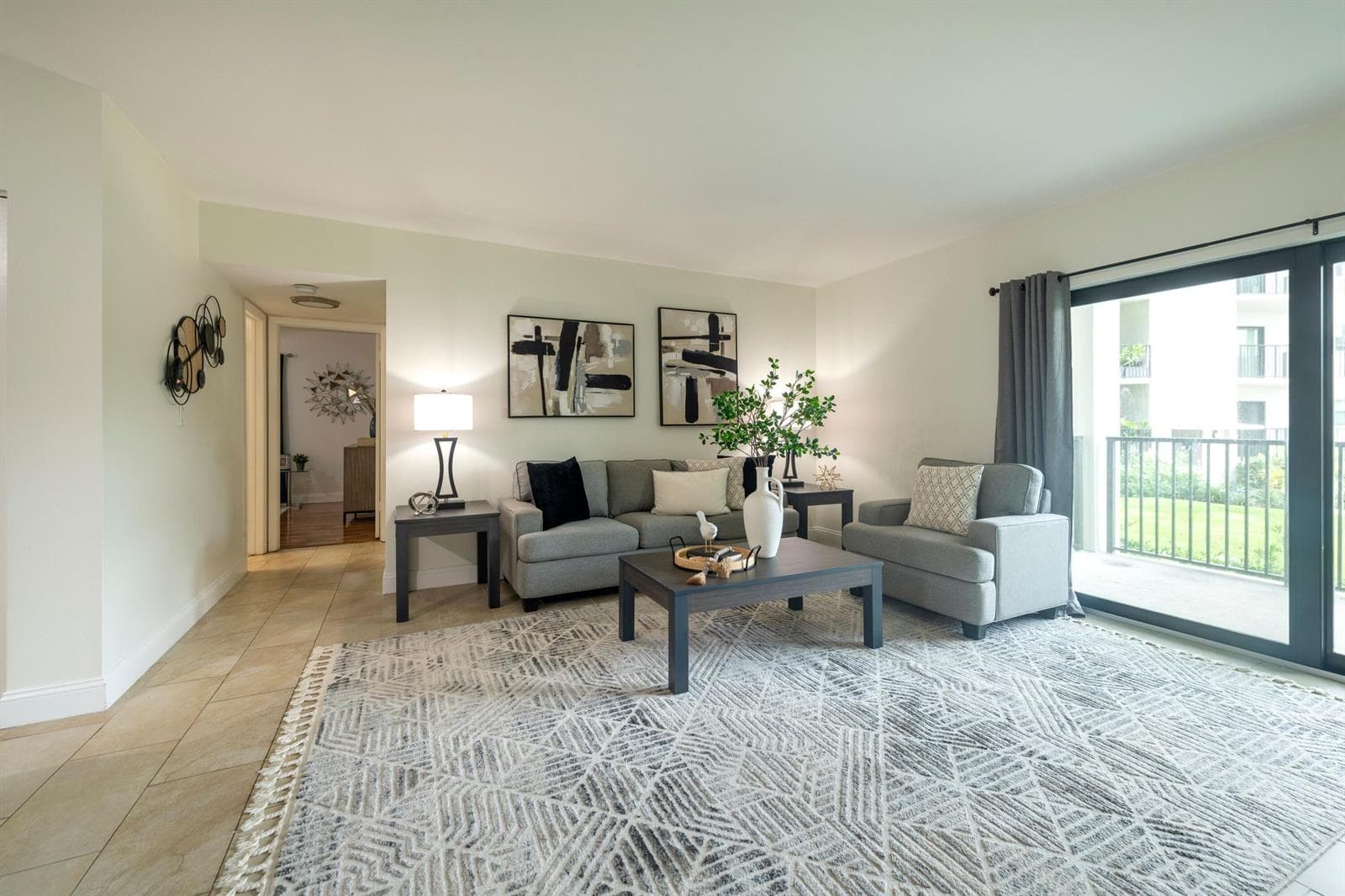 LIVING ROOM VIEW FROM ENTRANCE DOOR
