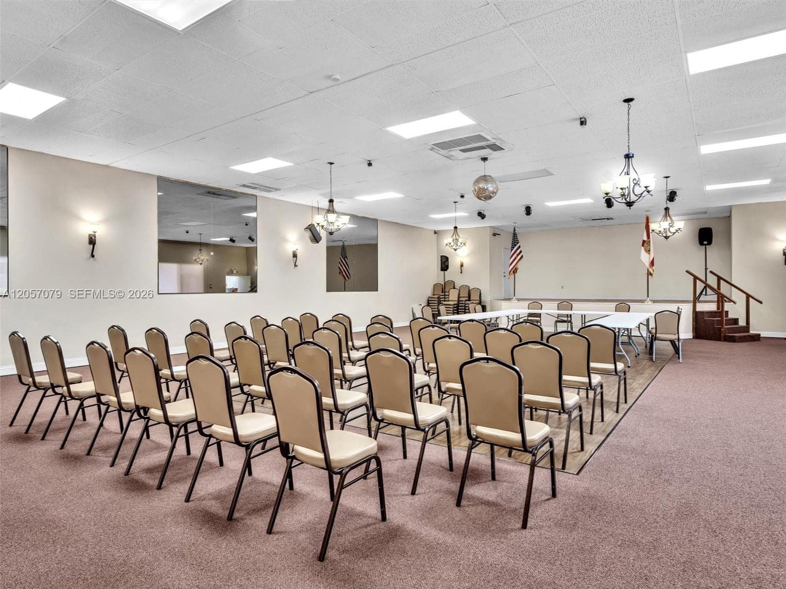 Community event space and banquet seating