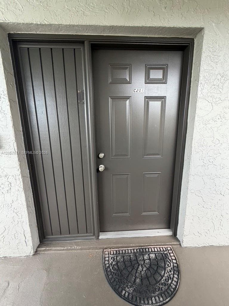 Entrance on second floor