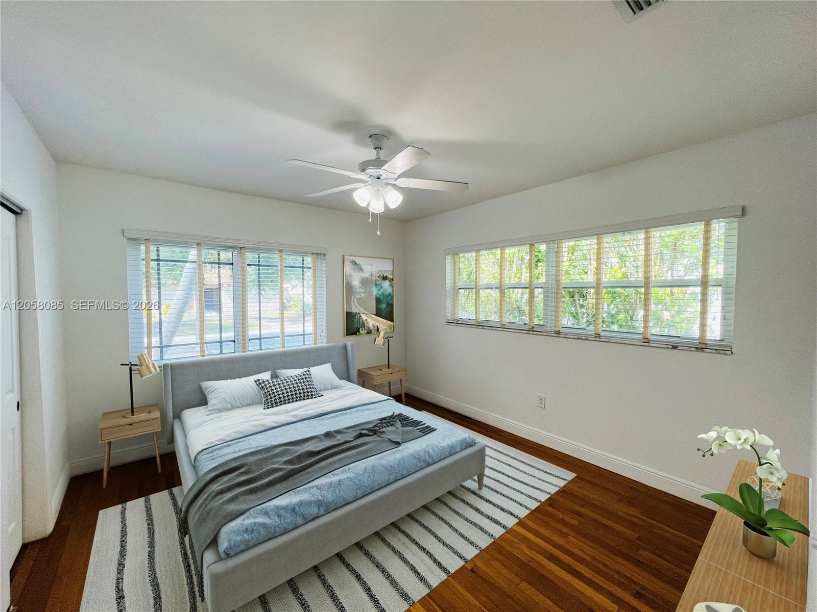 Virtually Staged Second Bedroom