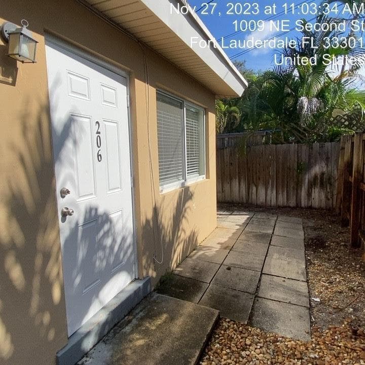 Front Door back unit 206