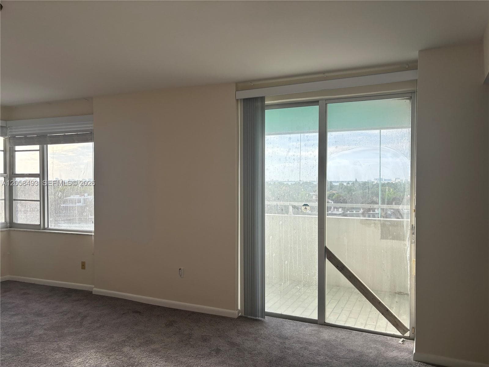 Balcony facing West from Master Bedroom