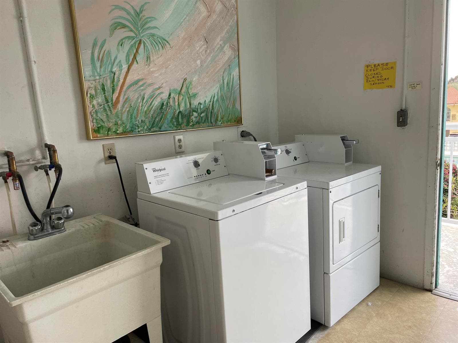 Washer/Dryer each floor