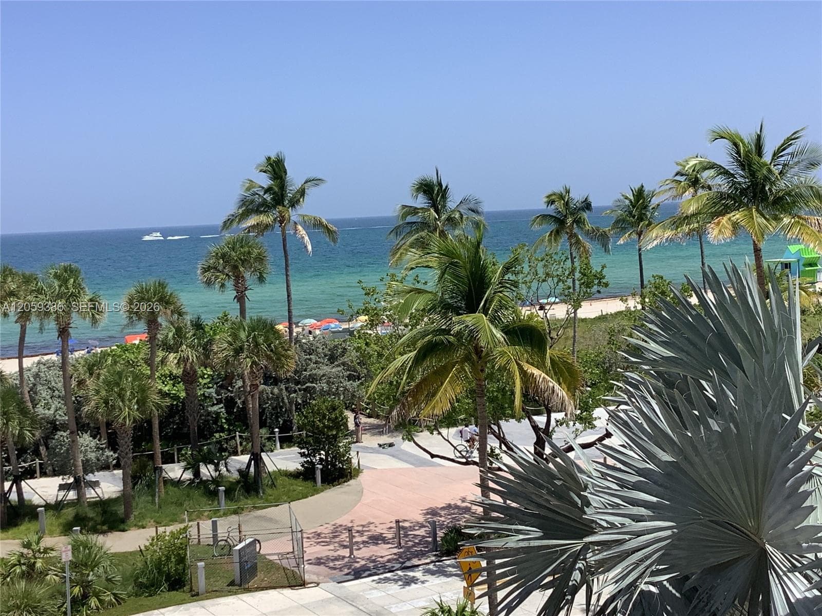 View towards One of the beach paths