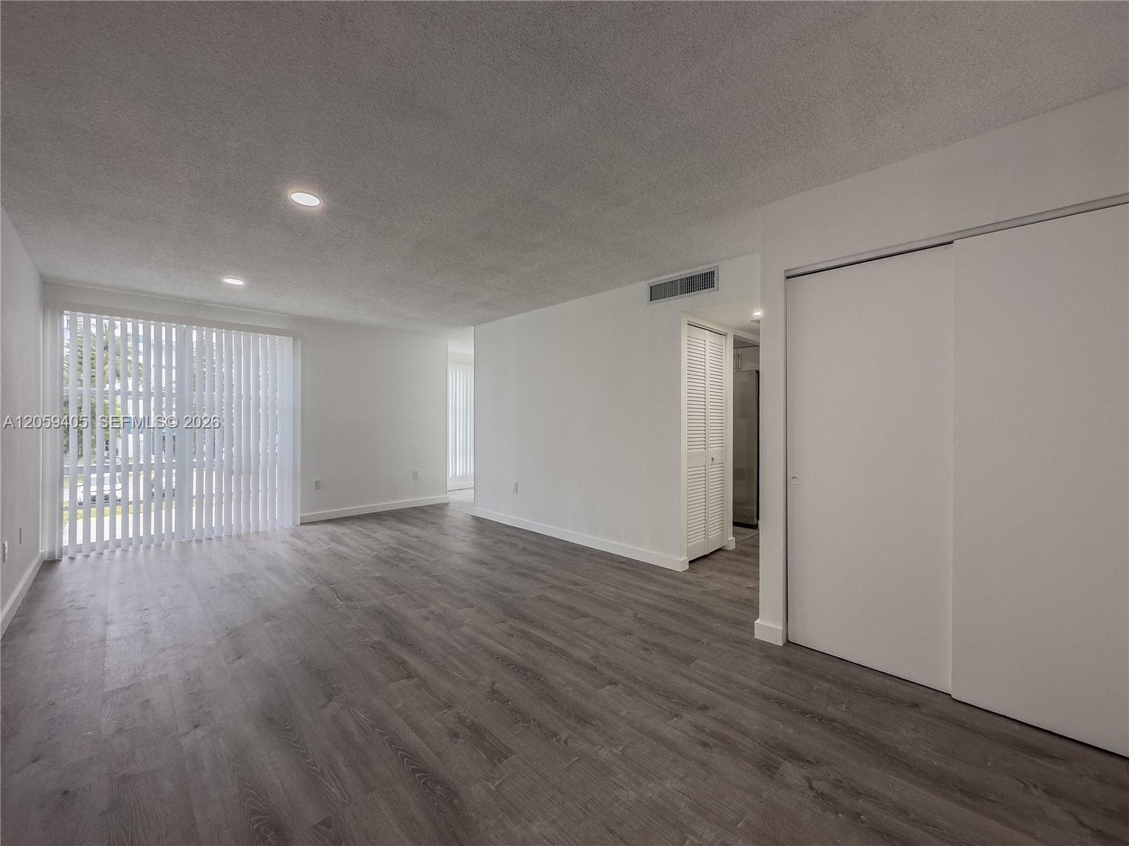 Living room w/ Den