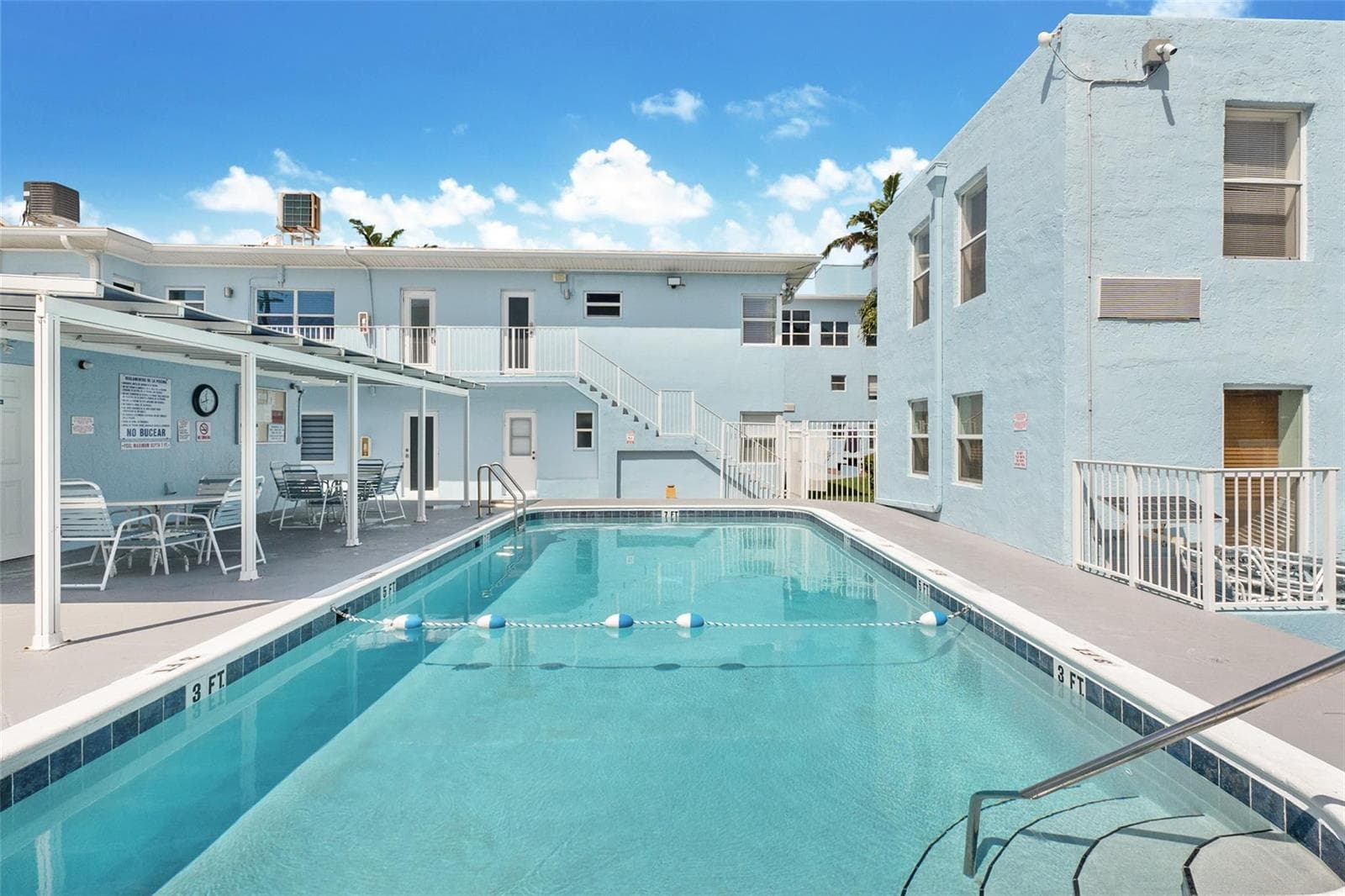 Community heated pool and deck