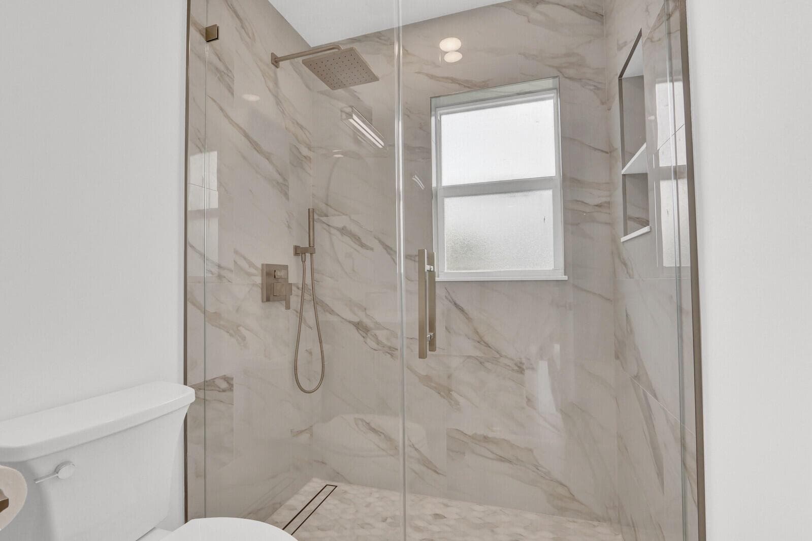 Fully renovated primary bathroom