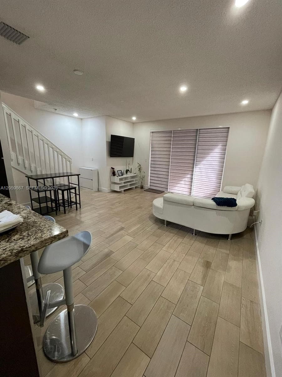 Dinning room/living room. Open-concept design