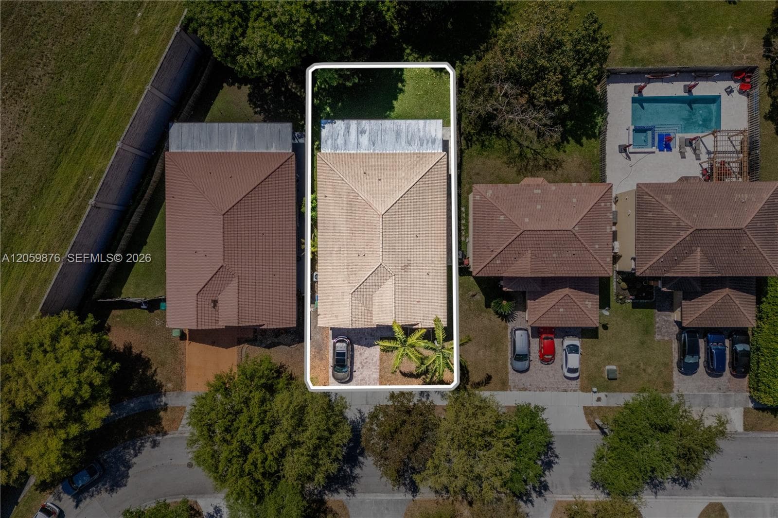 Property lot view.