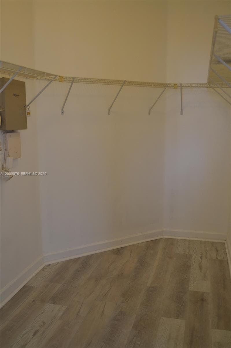 Master bedroom walk in closet.