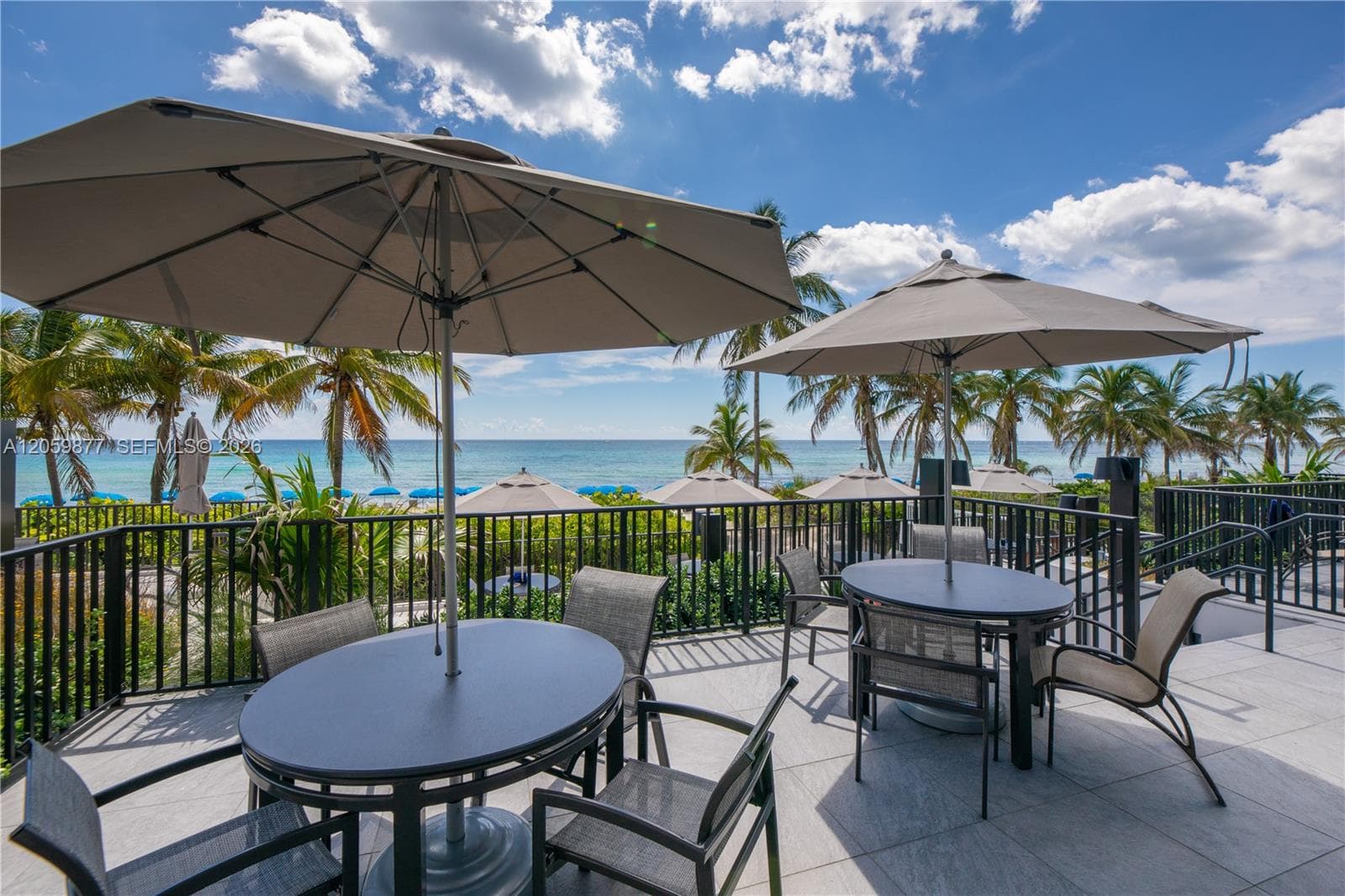 sit at the pool deck and just enjoy the beach