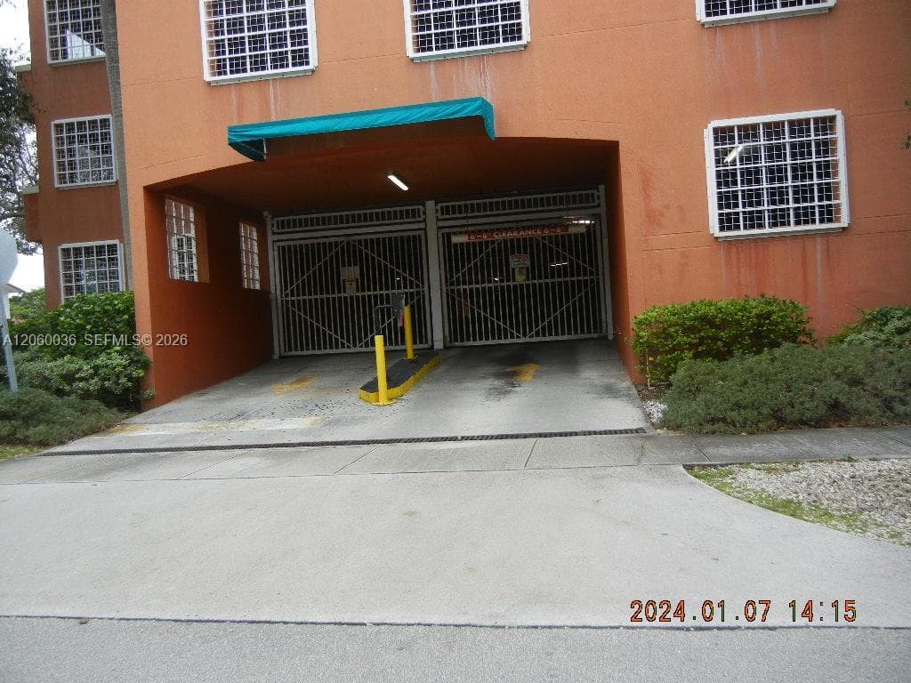 Garage entrance