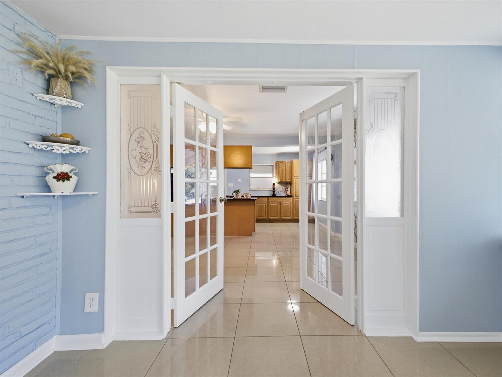 Foyer to Dining Living