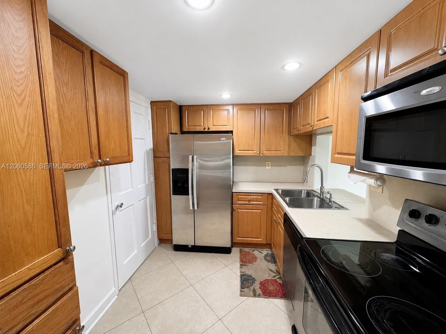 Kitchen with All Stainless Steel Appliances
