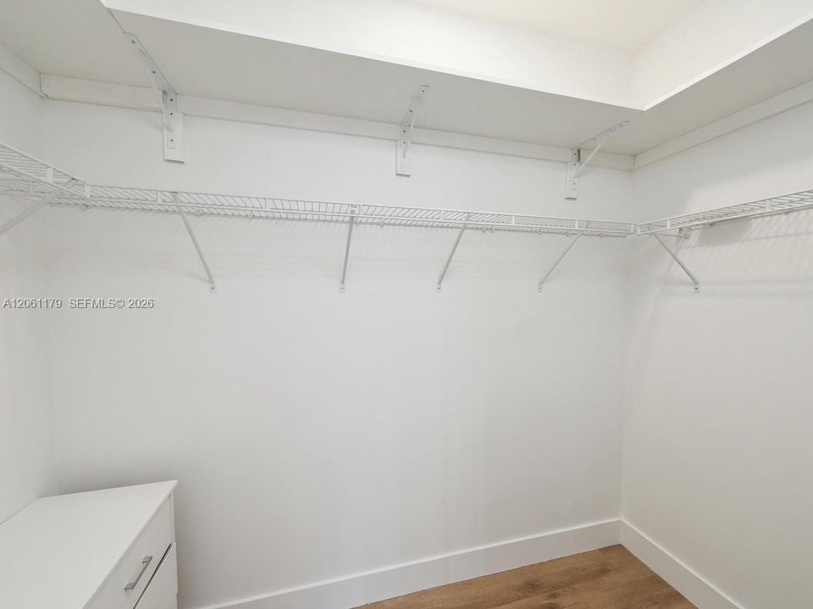 Master bedroom walk-in closet