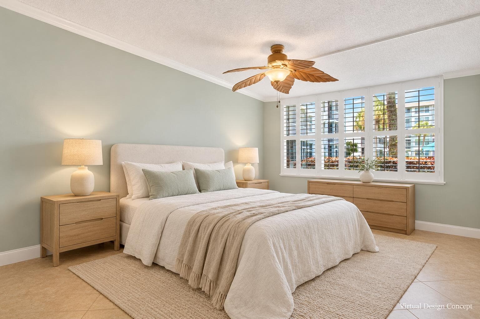 Calm coastal Master Bdrm