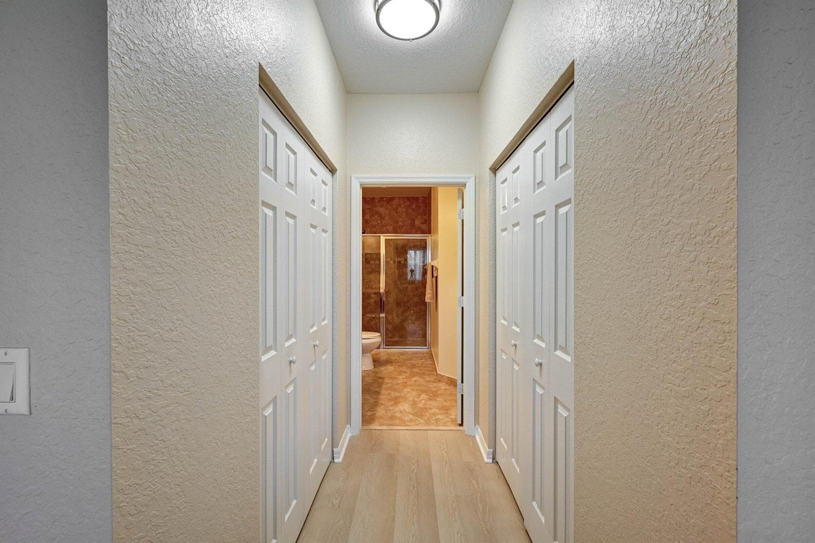 Primary closet area