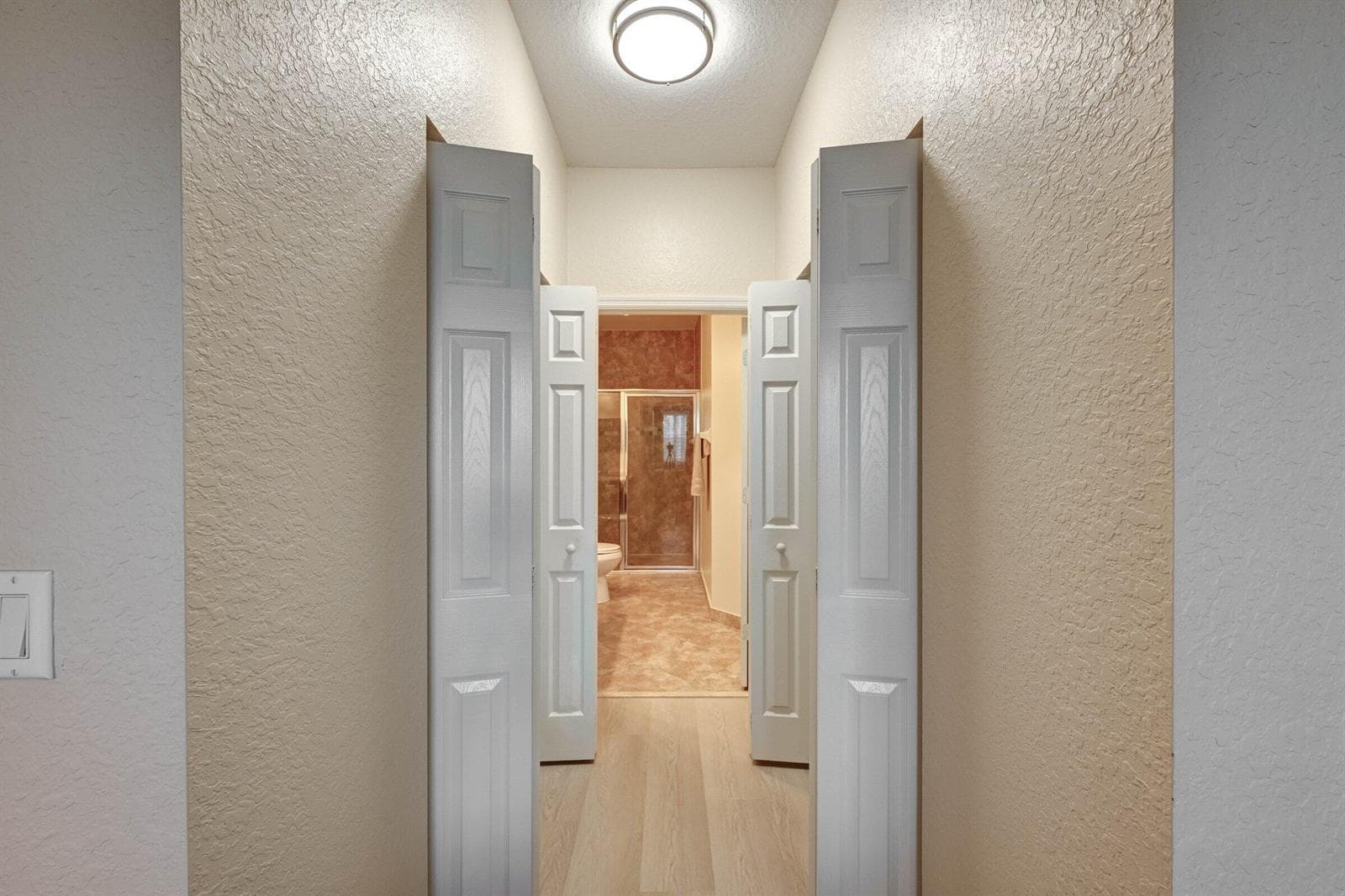 Primary closet area