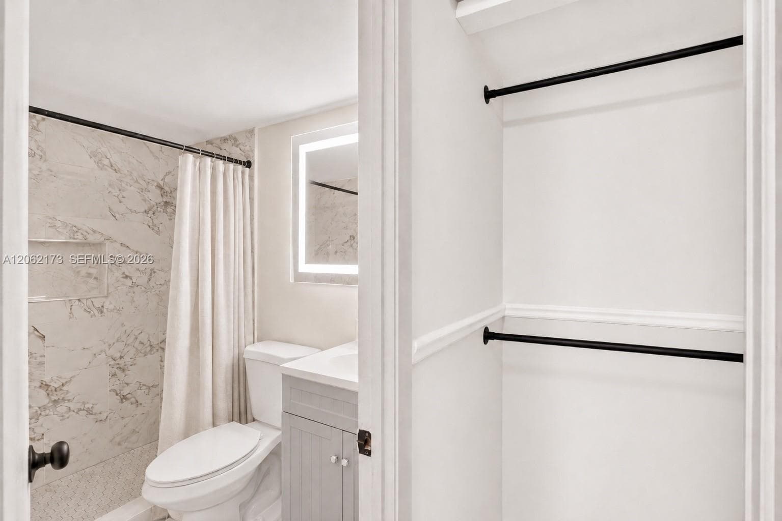 Second bedroom bathroom and closet