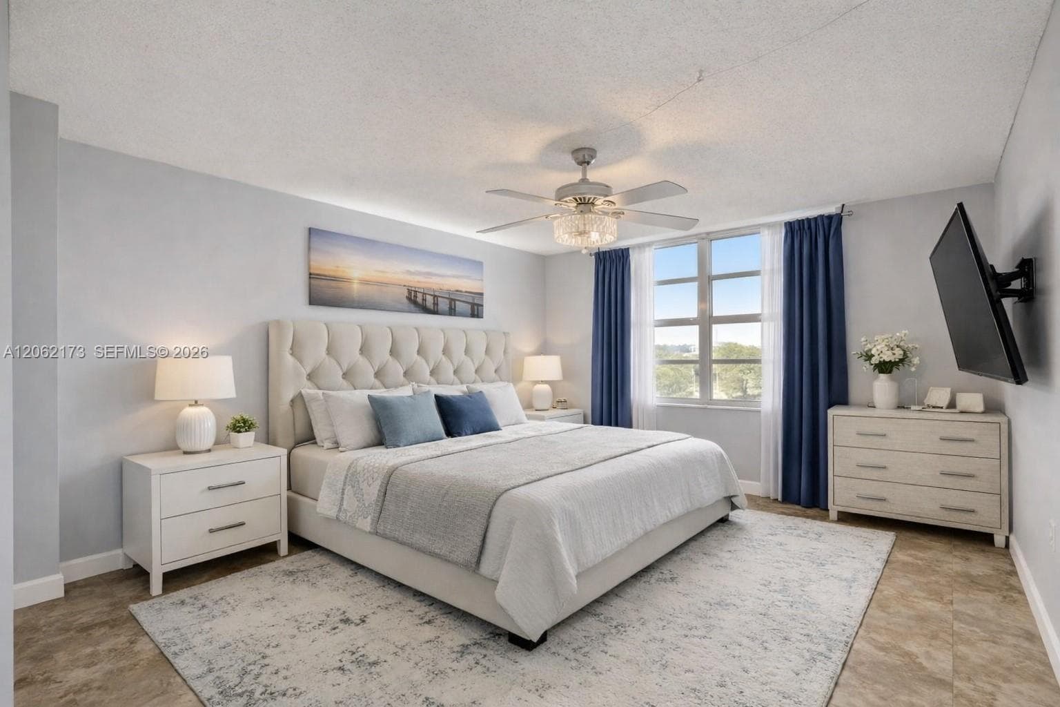 Primary bedroom - virtually staged
