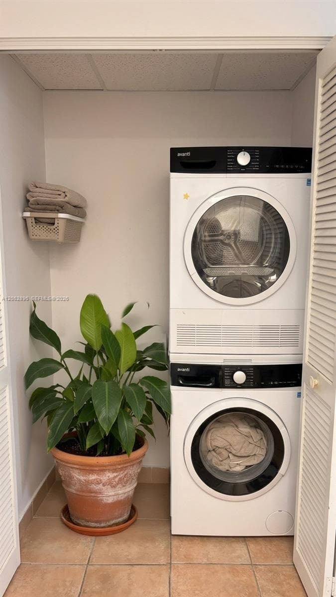 STAGE BUT ACTUAL WASHER AND DRYER