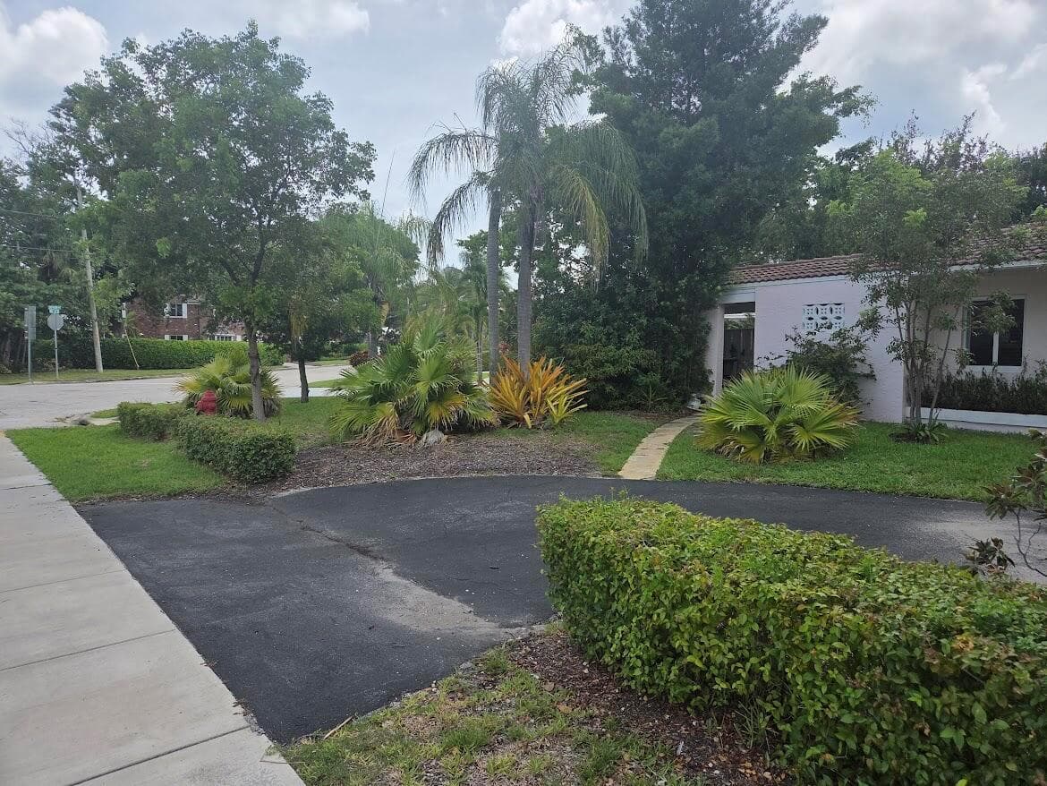 Sidewalk corner view front