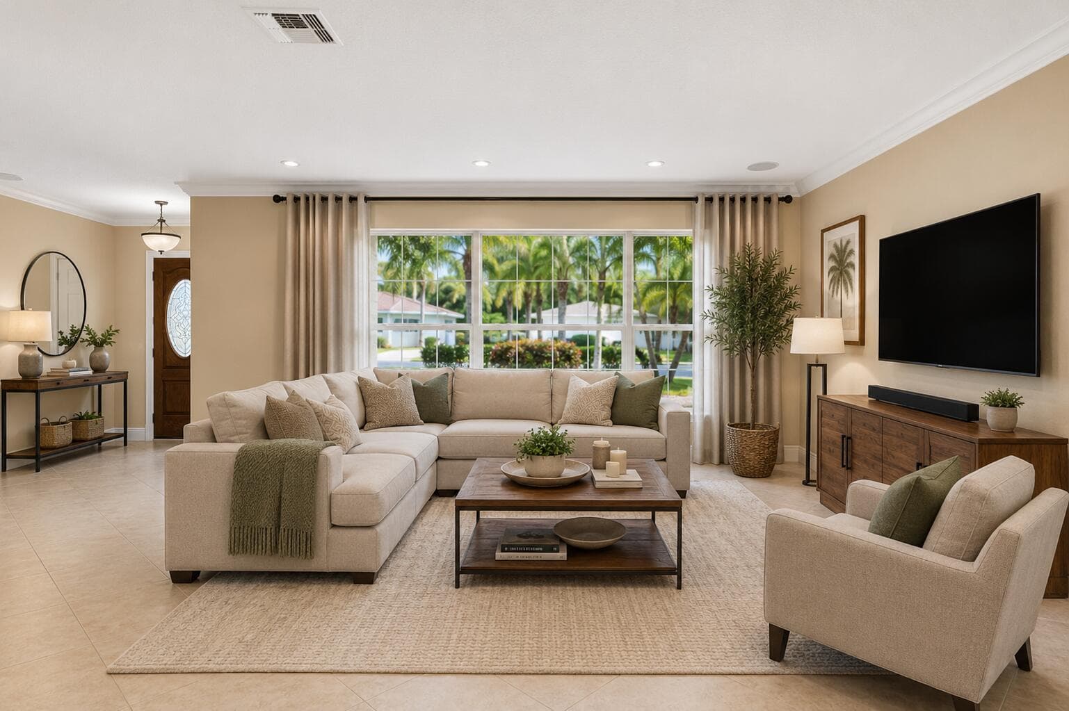 Living Area Staged