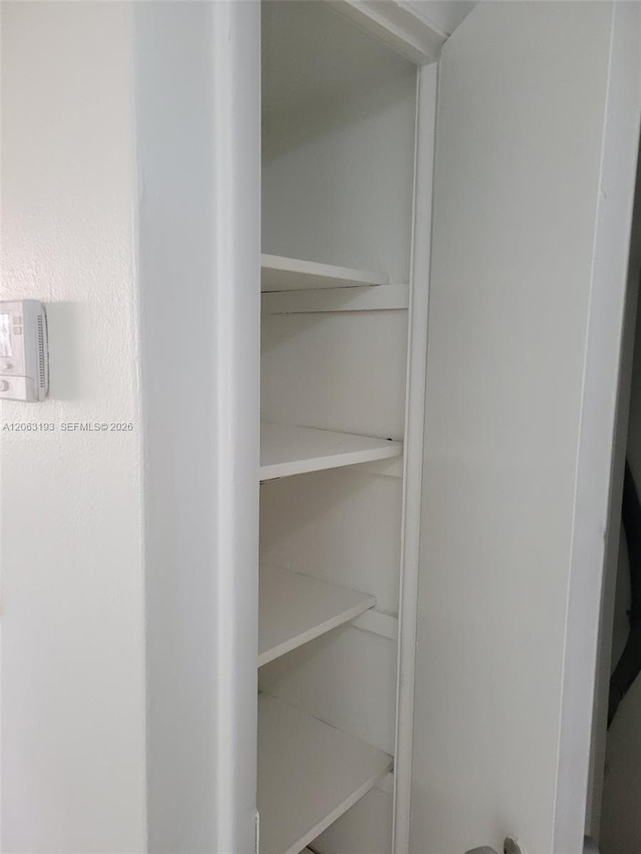 Linen Closet in Hallway