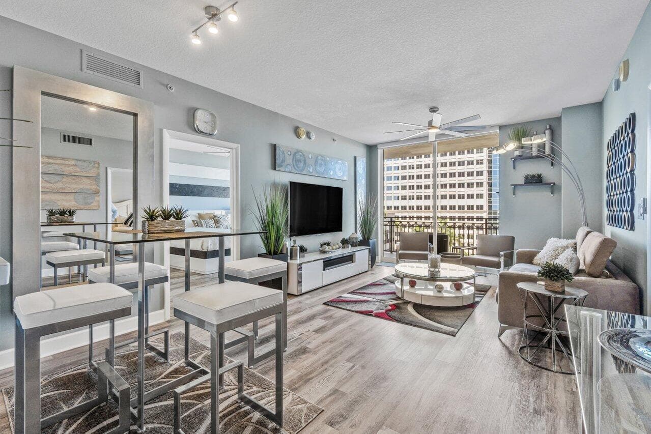 Dining and Living Room Areas