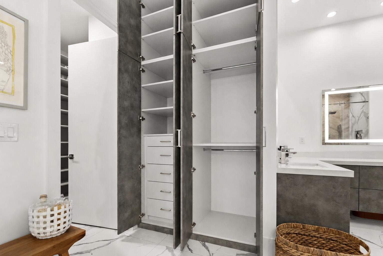 Closet buildout in Primary