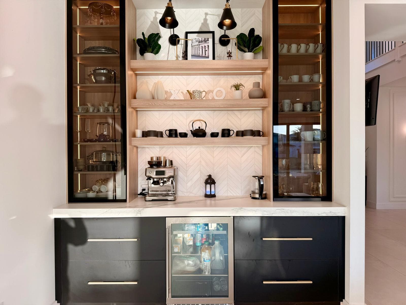 Built-In Bar & Beverage Center