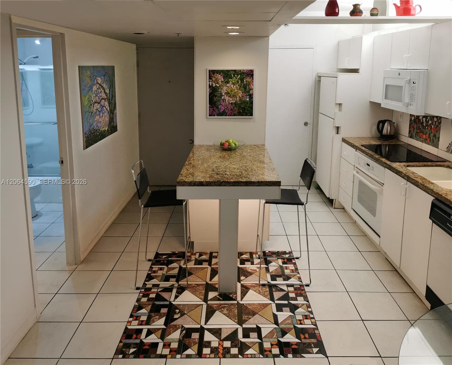 Custom mosaic on the floor