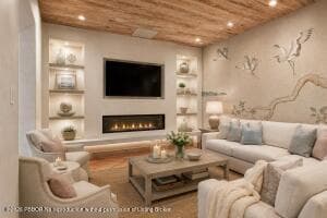 Den - virtually staged