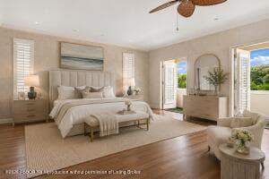 Primary BR/Terrace - virtually staged