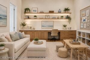 Office/Lounge - virtually staged