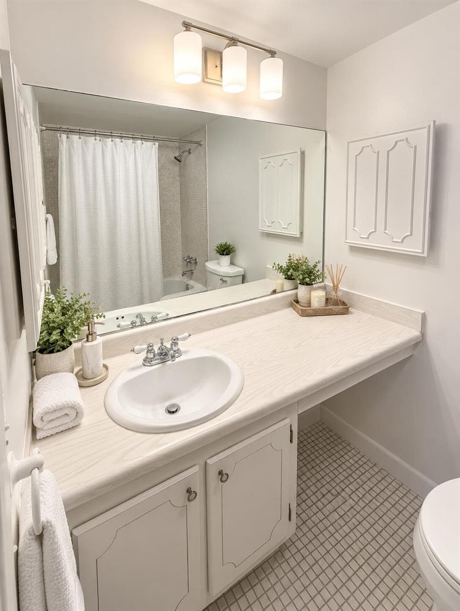 Newly Painted Bathroom