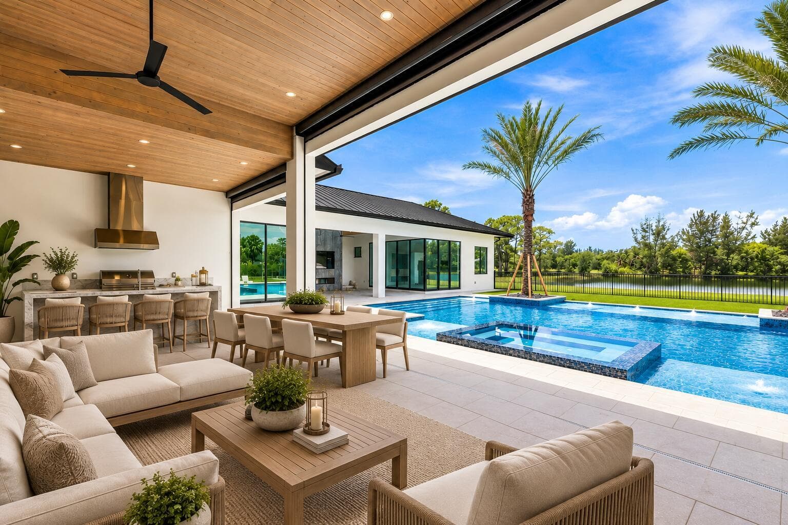 Virtually Staged Patio