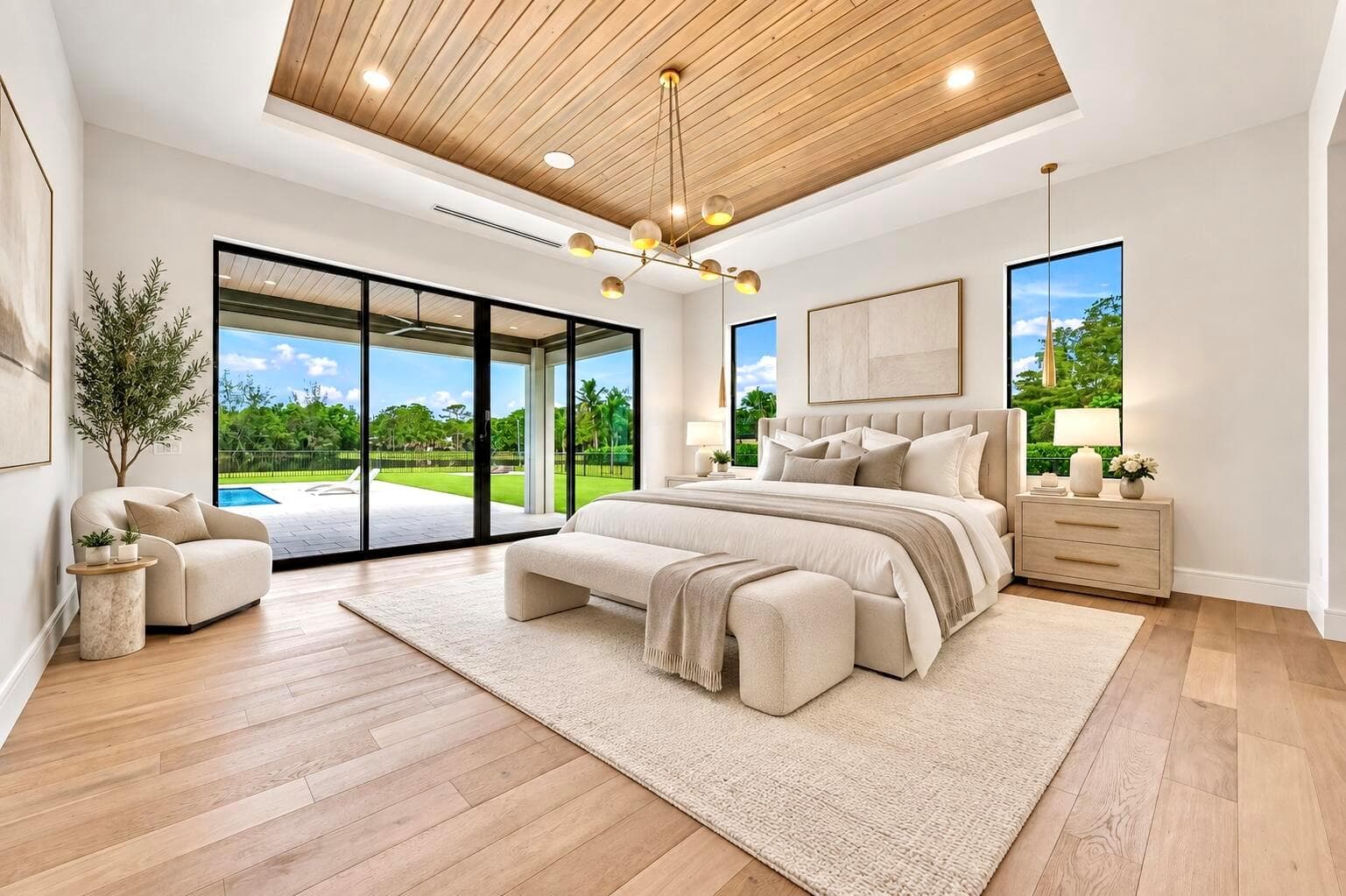 Virtually Staged Primary Bedroom