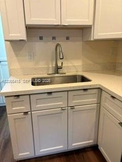 SS Sink in kitchen - quartz countertops