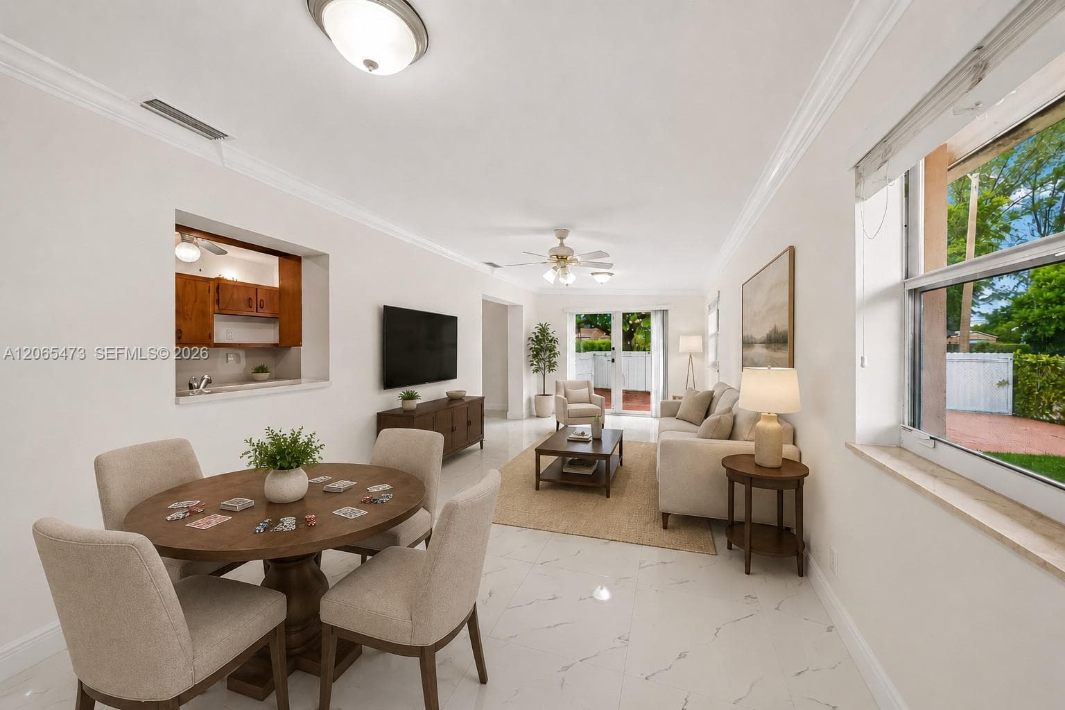 Virtually Staged Family Room