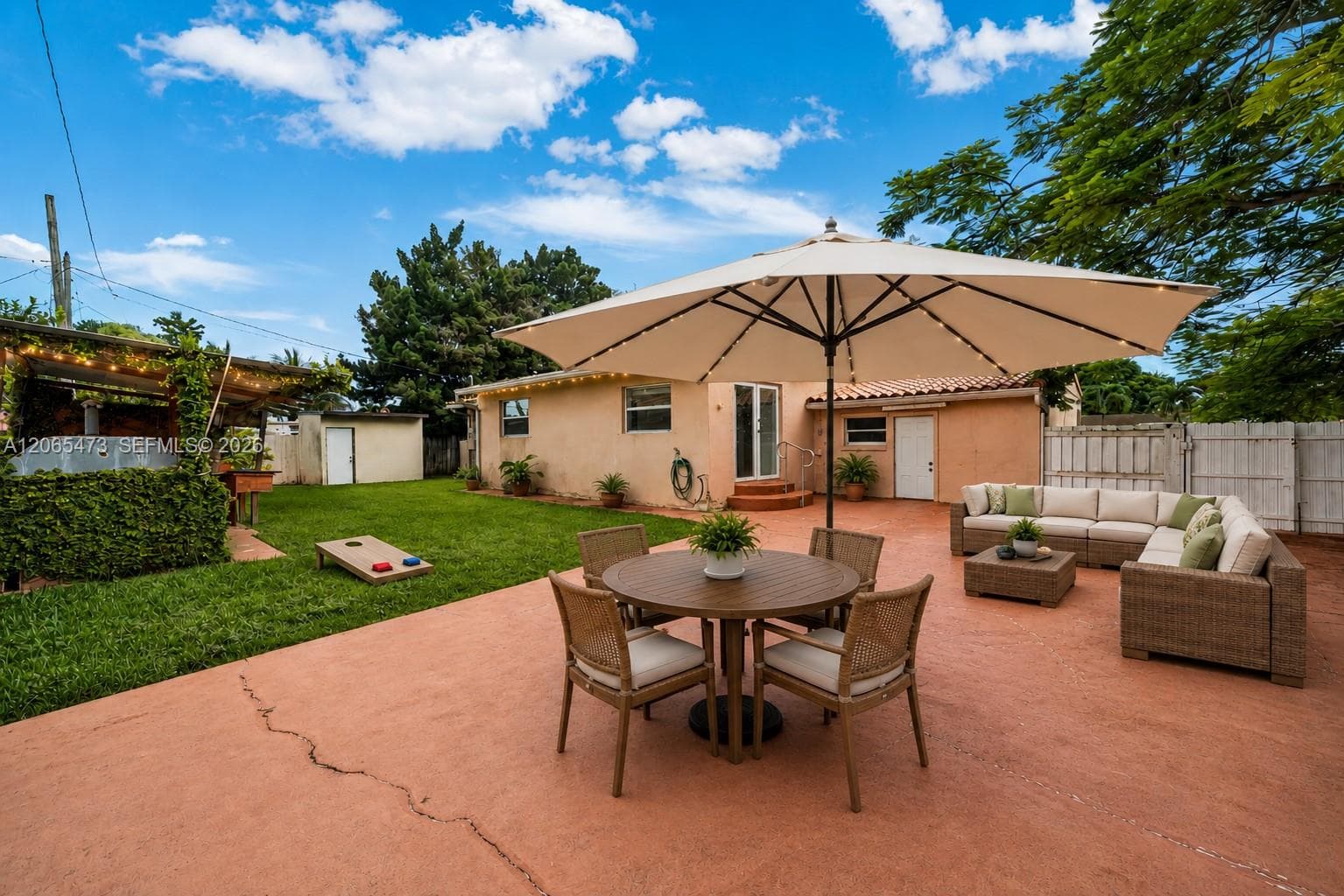 Virtually Staged Backyard