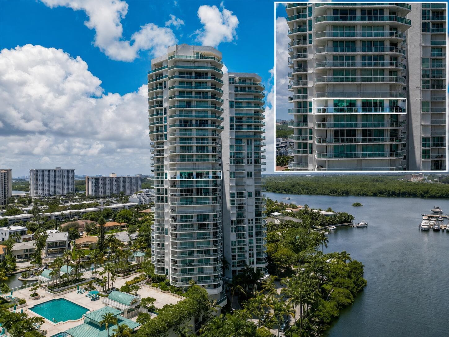 17 FLOOR Waterfront Condo with Pool and