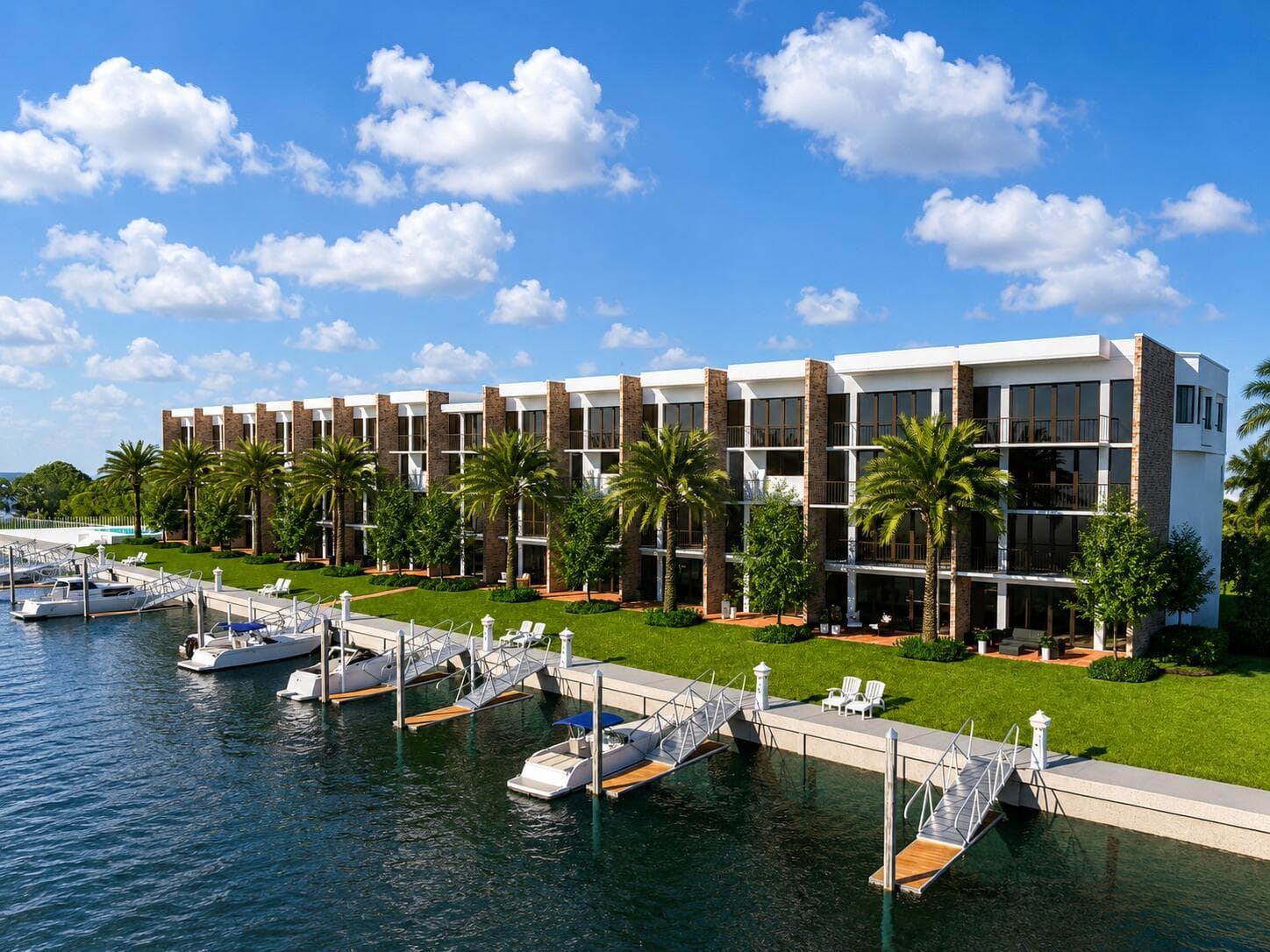 Rendering of new boat slips