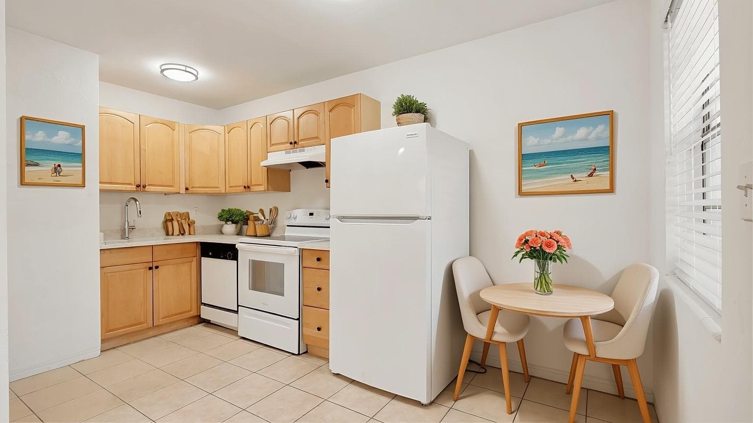 Virtually Staged Eat-In Kitchen