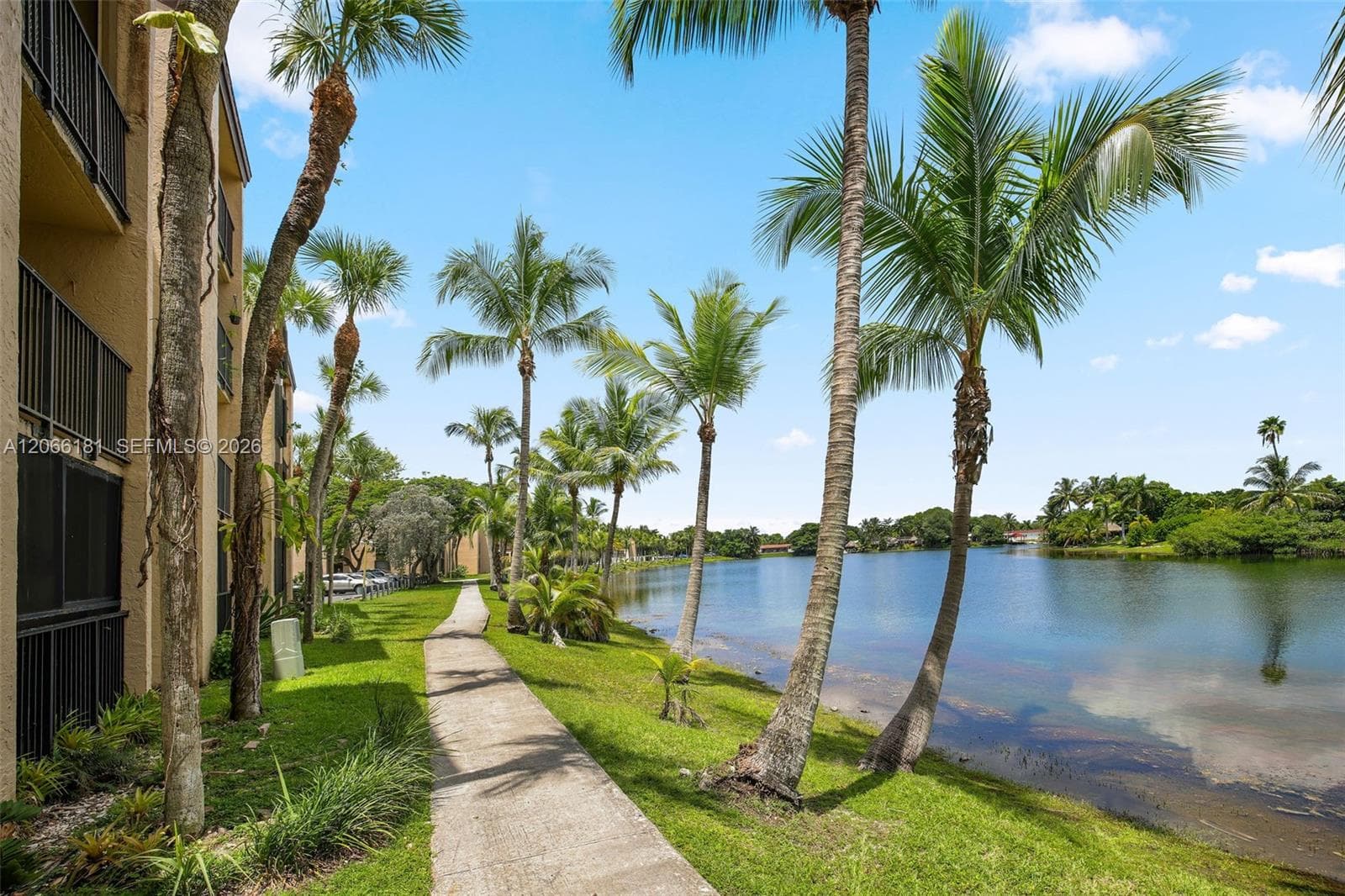 Uniit E207 parallels the lake. This is the walking path around the lake which is steps away from assigned parking and Unit E-207