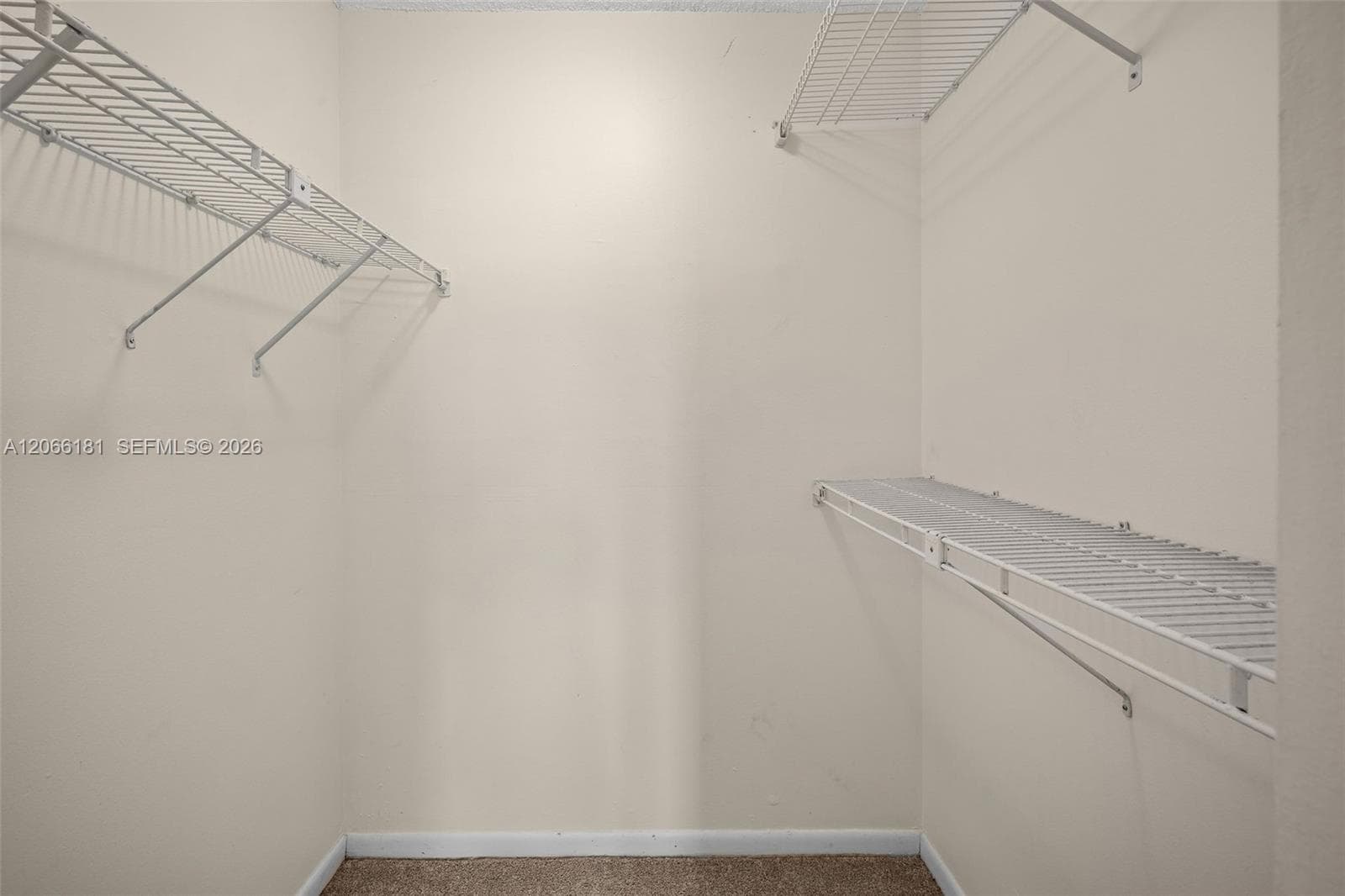 Very large walk in closet. There is also a linen closet at the other wall before you enter the bathroom, and another closet by front door