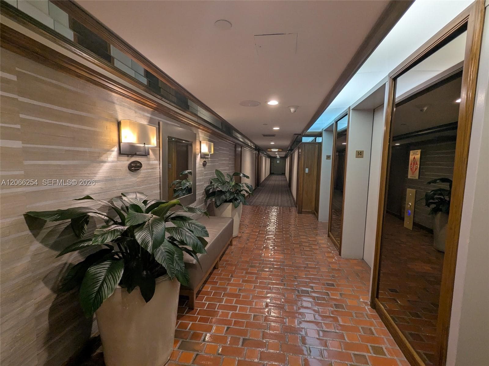 14th floor elevator landing area