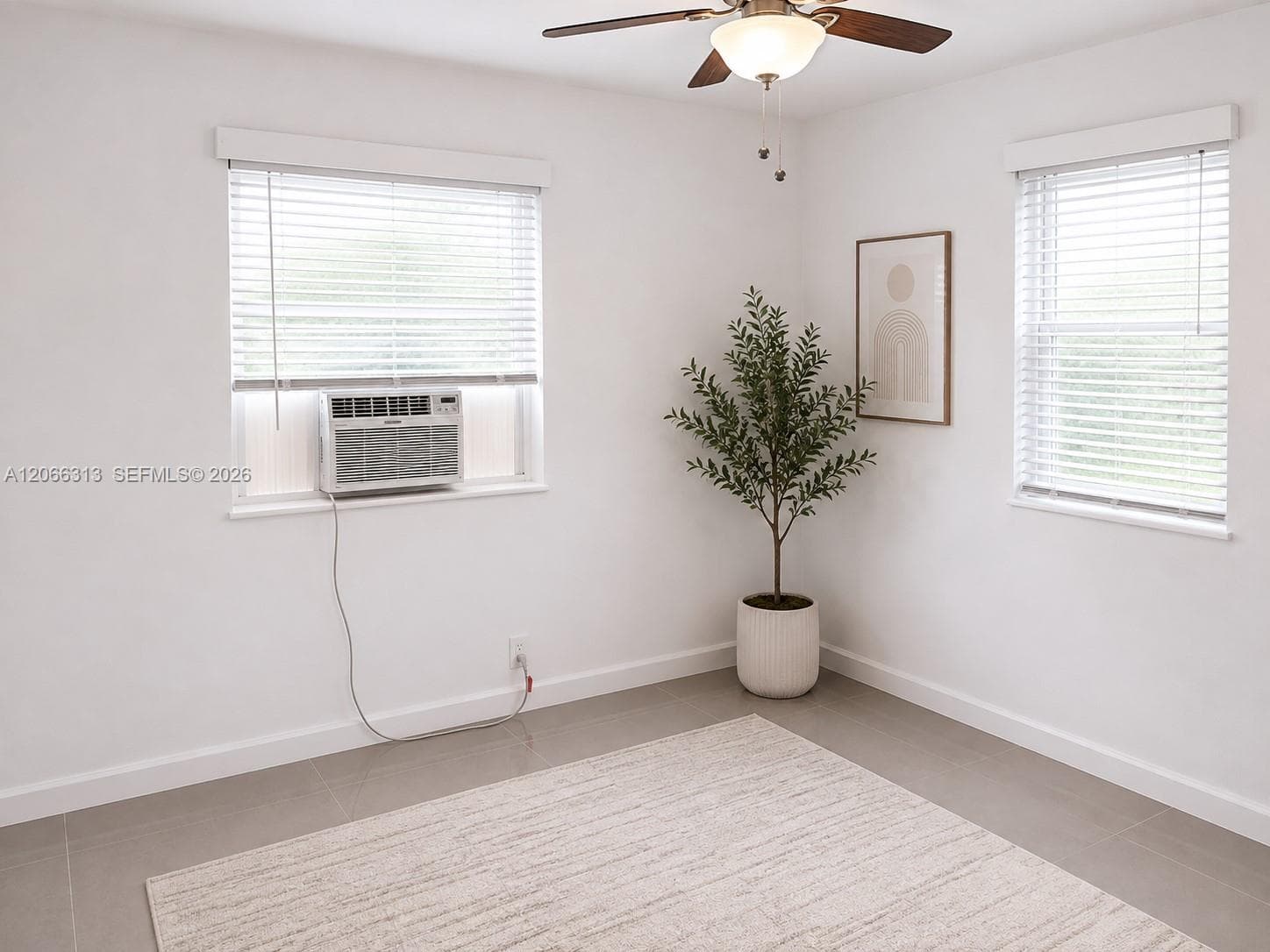 The unit is UNFURNISHED- This photo is VIRTUAL STAGED FOR VISUALIZATION